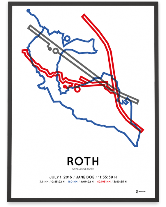 2018 Challenge Roth route poster color
