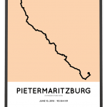 2018 Comrades marathon course poster