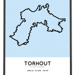 2018 night of flanders 100km route print