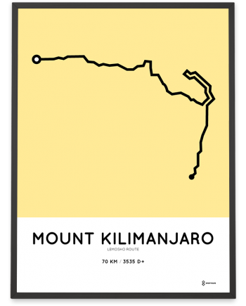 Kilimanjaro Lemosho route poster