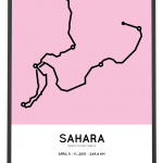 2015 Marathon des Sables course poster sportymaps