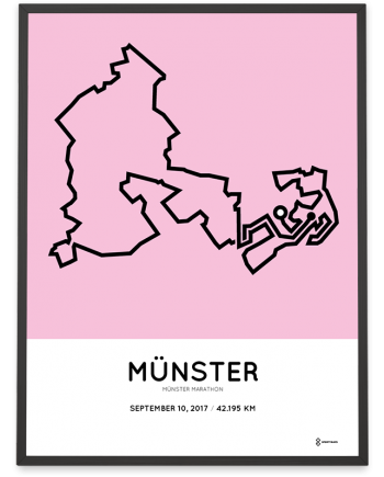 2017 Munster marathon streckemap poster