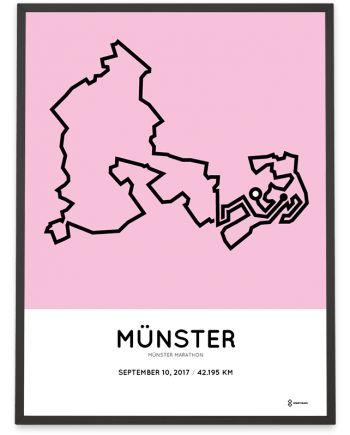 2017 Munster marathon streckemap poster