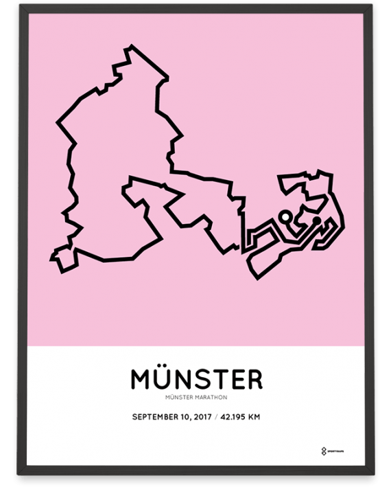 2017 Munster marathon streckemap poster