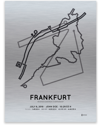 2018 Ironman Frankfurt aluminum print
