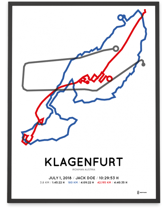 2018 Ironman Klagenfurt course poster