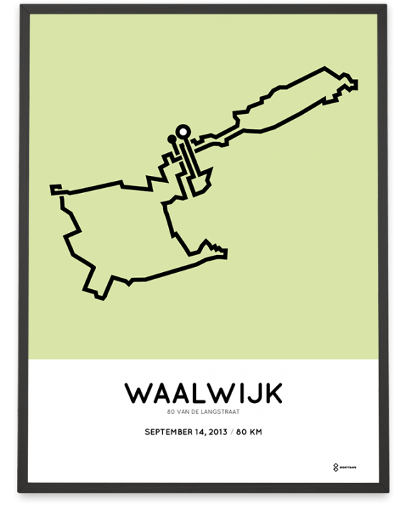 2013 80 van de langstraat kennedy mars route print