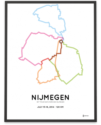2014 Four days marches 120km course poster