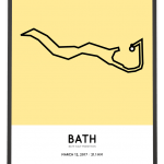 2017 Bath half marathon route poster