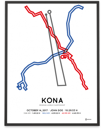 2017 Ironman World Championship Kona course poster