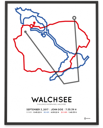 2017 Challenge Walchsee strecke map poster