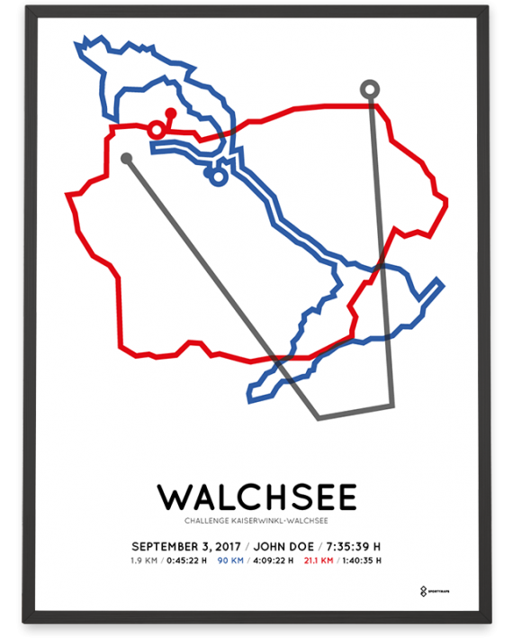 2017 Challenge Walchsee strecke map poster