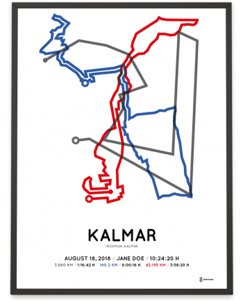 2018 Ironman Kalmar course poster