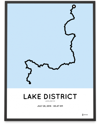 2018 Lakeland 50 ultratrail course poster