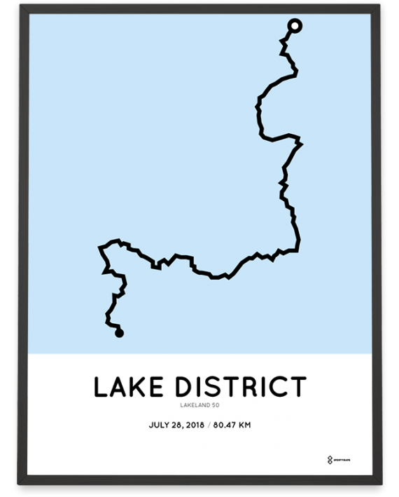 2018 Lakeland 50 ultratrail course poster