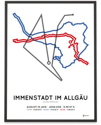 2018 allgau triathlon sportymaps course poster