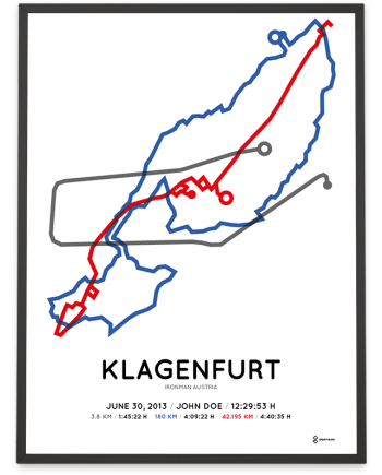 2013 Ironman Klagenfurt parcours print