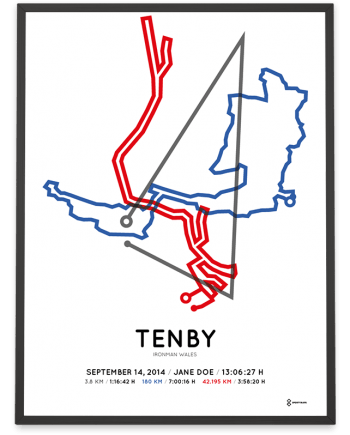 2014 Ironman Wales route poster