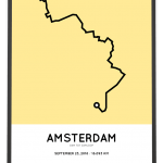 2018 Dam tot damloop parcours sportymaps poster