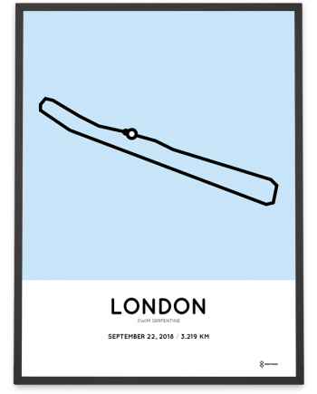 2018 Swim Serpentine course poster