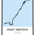 Mont Ventoux Malaucene course parcours route poster