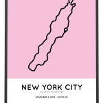 2012 Run Anyway NYC marathon course poster
