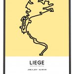 2017 beer lovers marathon liege course poster