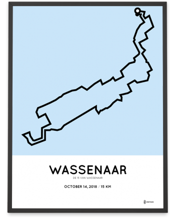 2018 De 15 van Wassenaar parcours poster