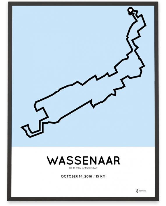 2018 De 15 van Wassenaar parcours poster