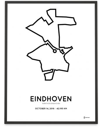 2018 Eindhoven marathon parcours sportymaps print