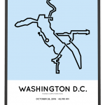 2018 Marine Corps marathon washington course poster
