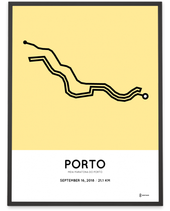 2018 meia maratona do porto percorso poster