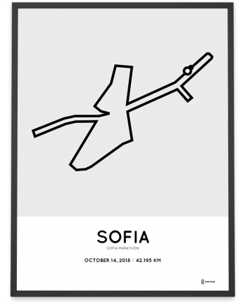 2018 Sofia marathon course poster