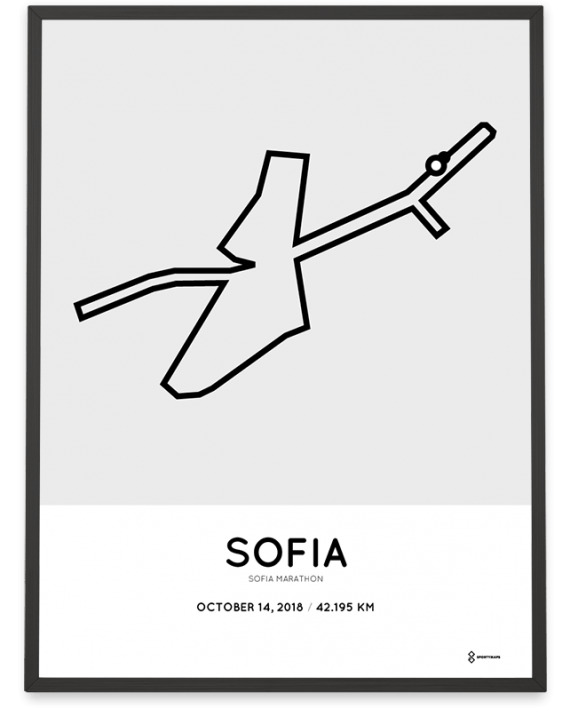 2018 Sofia marathon course poster