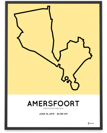 2019 Amersfoort marathon parcours sportymaps print