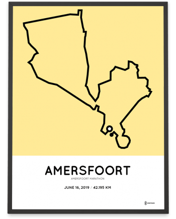 2019 Amersfoort marathon parcours sportymaps print