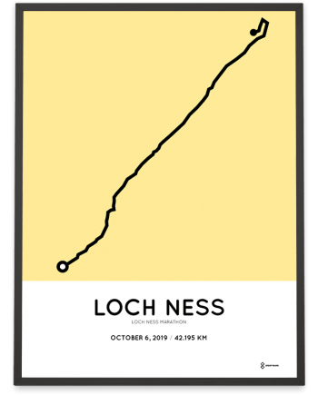 2019 Loch Ness marathon sportymaps poster