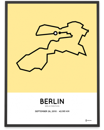 2010 Berlin marathon route poster