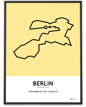 2010 Berlin marathon route poster