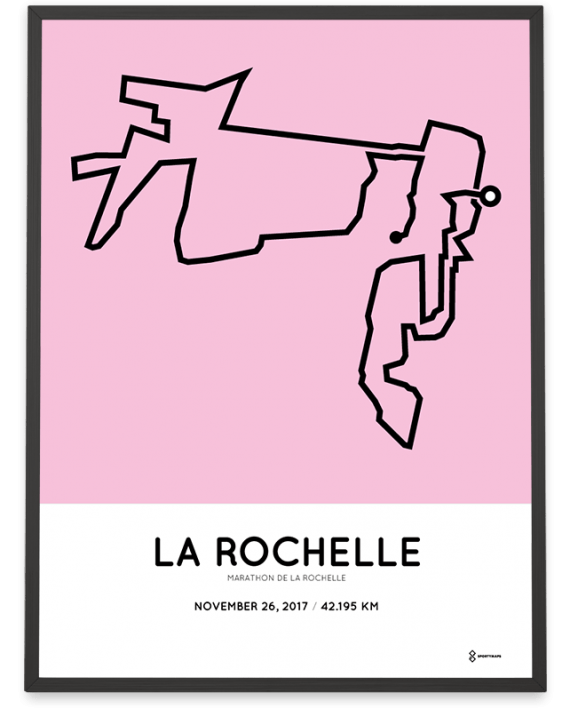 2017 La Rochelle marathon parcours poster