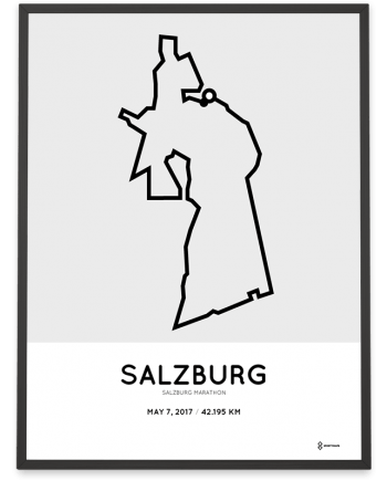 2017 Salzburg marathon course poster