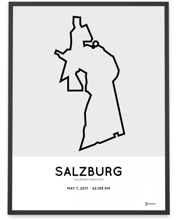 2017 Salzburg marathon course poster