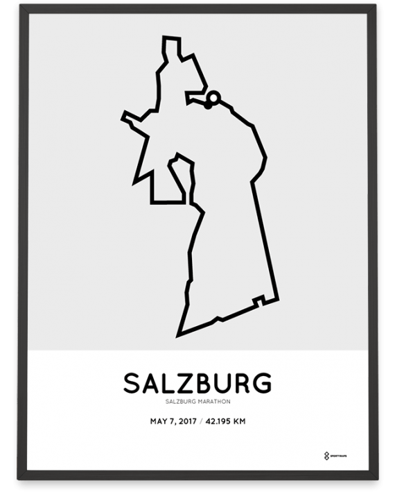 2017 Salzburg marathon course poster