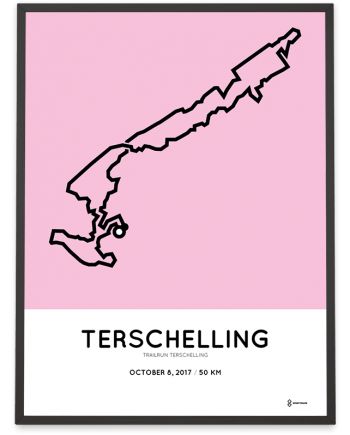 2017 Trailrun terschelling 50km parcours poster