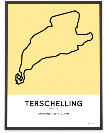 2018 Berenloop half marathon course poster