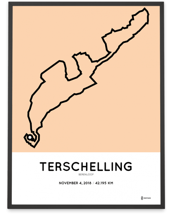 2018 Berenloop marathon Treschelling route poster