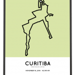 2018 Curitiba marathon course poster