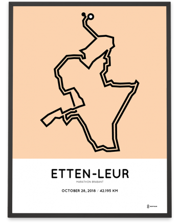 2018 Etten-Leur marathon Brabant parcours poster