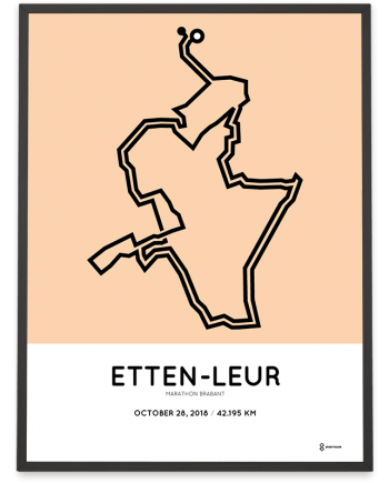 2018 Etten-Leur marathon Brabant parcours poster