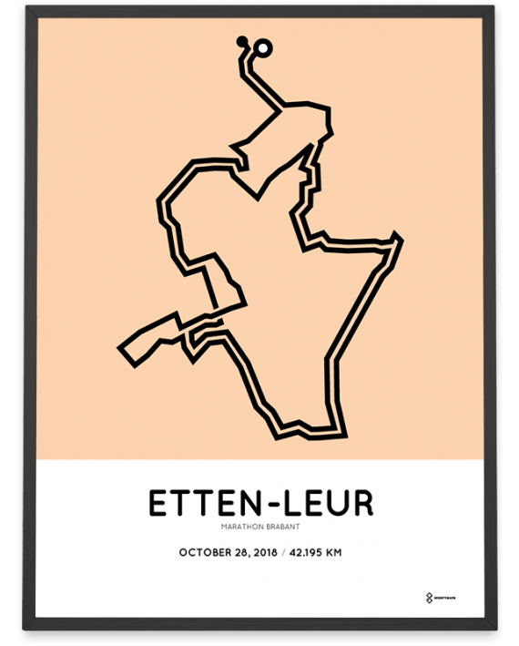 2018 Etten-Leur marathon Brabant parcours poster